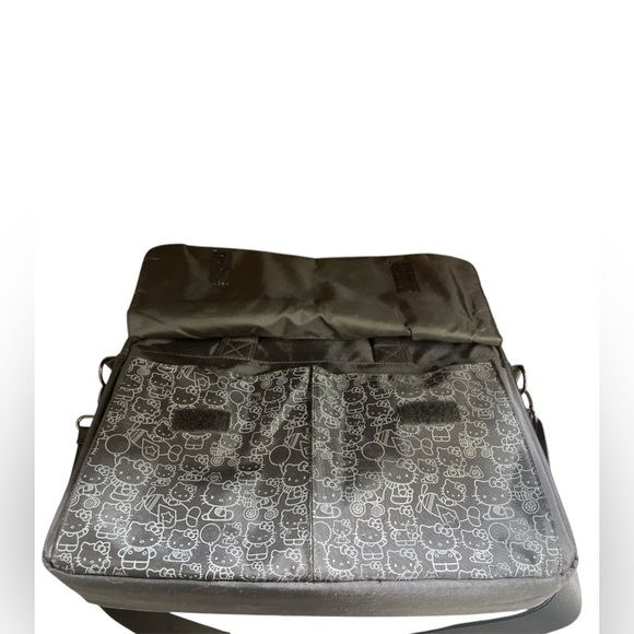 Hello Kitty Black Laptop Computer Bag 15” Shoulder Strap Sanrio - Picture 4 of 8